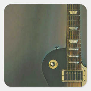 Sticker Carré Cadeaux de guitare pour lui