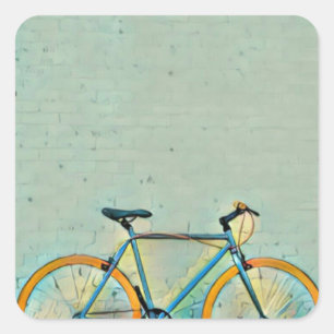 Sticker Carré Cadeaux de vélo pour elle