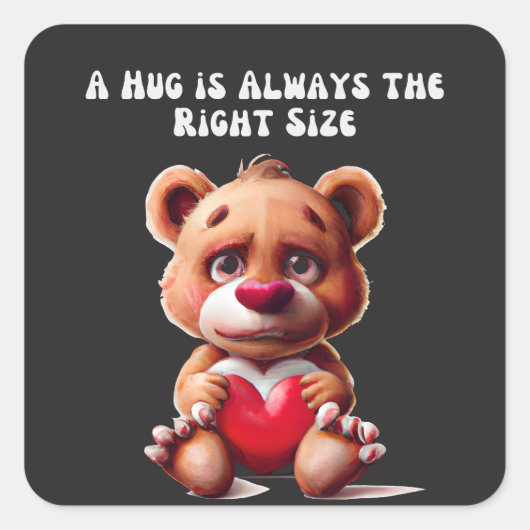 Sticker Carré Cadeaux d'ours en peluche pour chaque occasion (Devant)