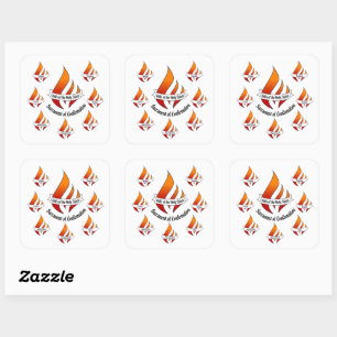 Sticker Carré Cadeaux génériques de l'Esprit Saint Confirmation