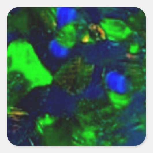 Sticker Carré Cadeaux Opaux Vert-Noir Fierté De Sharles (Devant)