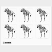 Sticker Carré Cadeaux Zebra Lovers (Feuille)
