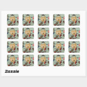 Sticker Carré Cadenas d'amour (Feuille)