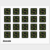 Sticker Carré Cadre de jonquille (Feuille)
