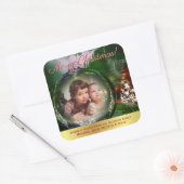 Sticker Carré Cadres photo Noël Bauble (Enveloppe)