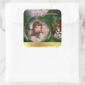 Sticker Carré Cadres photo Noël Bauble (Sac)