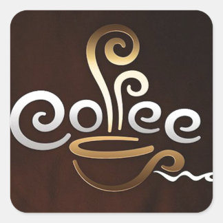 Sticker Carré Café