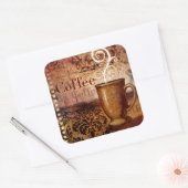 Sticker Carré Café (Enveloppe)