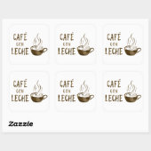 Sticker Carré café con leche bokeh (Feuille)