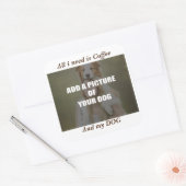 Sticker Carré Café et mon Oreiller de chien (Enveloppe)