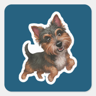 Sticker Carré Cairn Terrier