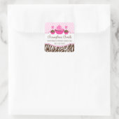Sticker Carré Cake Pops Cupcake Boulangerie Coffret Cachets (Sac)
