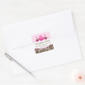 Sticker Carré Cake Pops Cupcake Boulangerie Coffret Cachets (Enveloppe)