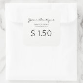 Sticker Carré Calcul des prix d'entreprise (Sac)