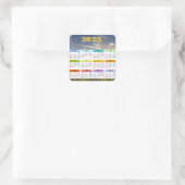 Sticker Carré Calendrier 2022 (Sac)