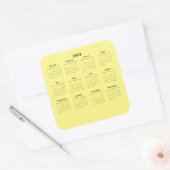 Sticker Carré Calendrier 2024 de douze mois (Enveloppe)