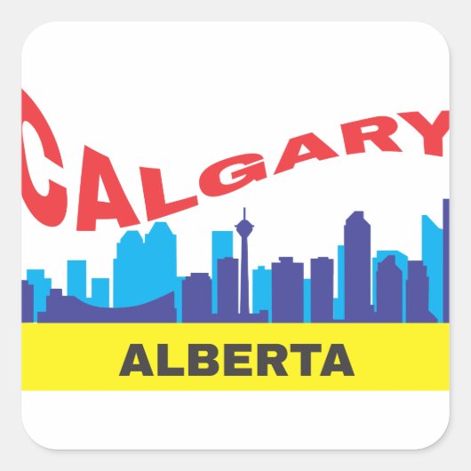 Sticker Carré Calgary (Devant)