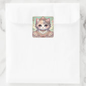 Sticker Carré Calico Princess Cat (Sac)