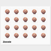 Sticker Carré Calico Scallop Shell (Feuille)