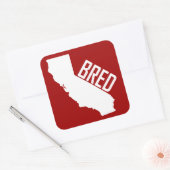 Sticker Carré California Bred (Enveloppe)