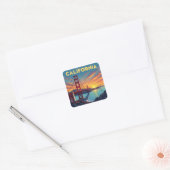 Sticker Carré California Keepsake | The Golden Gate Bridge (Enveloppe)
