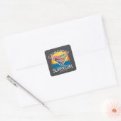Sticker Carré California Supergirl Sunset Graphic (Enveloppe)