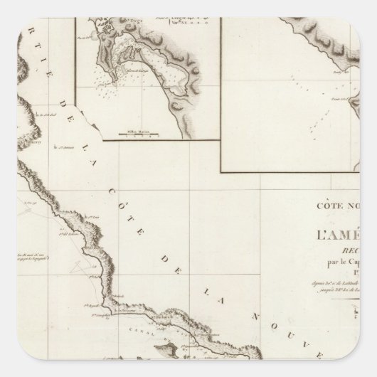 Sticker Carré Californie à El Rosario (Devant)