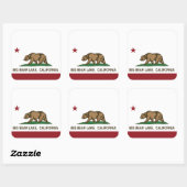 Sticker Carré Californie - Big Bear Lake (Feuille)