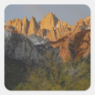 Sticker Carré Californie, mont Whitney, forêt nationale d'Inyo 3