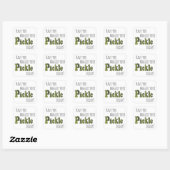 Sticker Carré Câlins de cornichon (Feuille)