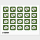 Sticker Carré Calla Lilly (Feuille)