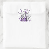 Sticker Carré Calla Lily Design (Sac)