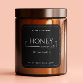 Sticker Carré Calligraphie Chic Chic Chandelle Soy Maison Classi