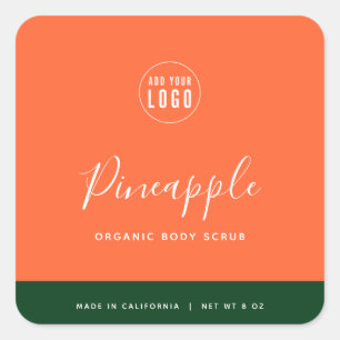 Sticker Carré Calligraphie Couleurs modifiables Contraste Étique