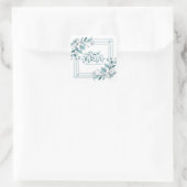 Sticker Carré Calligraphie florale moderne islamique Ramadan Mou (Sac)