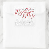 Sticker Carré Calligraphie moderne lettrant bougie noire blanche (Sac)