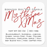 Calligraphie moderne lettrant bougie noire blanche