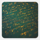 Sticker Carré Calligraphy of the Unknown (Devant)