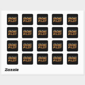 Sticker Carré Caméra pilote de drone Quadcopter FPV Drones Cadea (Feuille)