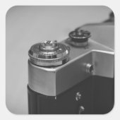 Sticker Carré Caméra rétro (Devant)