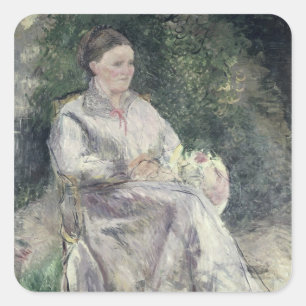 Sticker Carré Camille Pissarro Portrait de Julie Velay, Femme