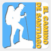 Sticker Carré Camino de Santiago (Devant)