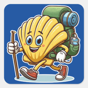 Sticker Carré Camino de Santiago