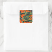 Sticker Carré Camo Chasseur orange (Sac)