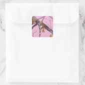 Sticker Carré Camo rose (Sac)