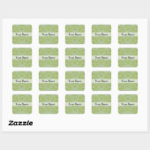 Sticker Carré Camo vert (Feuille)