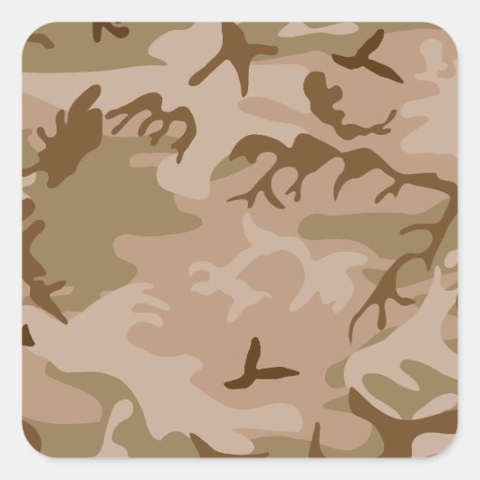 Sticker Carré Camouflage (Devant)