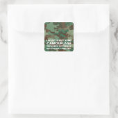 STICKER CARRÉ CAMOUFLAGE (Sac)