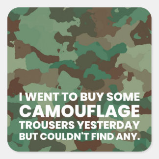STICKER CARRÉ CAMOUFLAGE