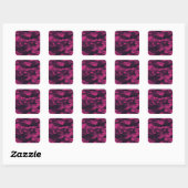 Sticker Carré Camouflage hexagonal, texture militaire arrière - (Feuille)